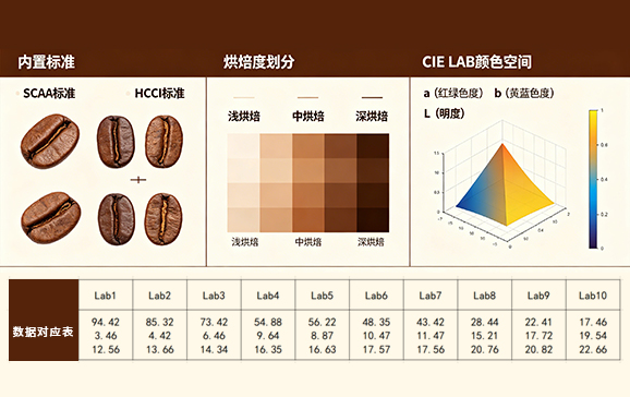 1.專業(yè)咖啡指標(biāo)，精準(zhǔn)量化烘焙度
