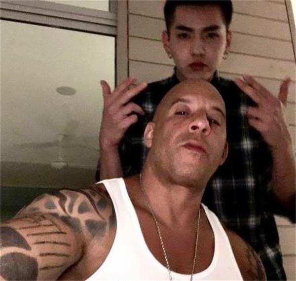 范迪塞爾曬與吳亦凡合照，依舊迷之角度示兄弟情