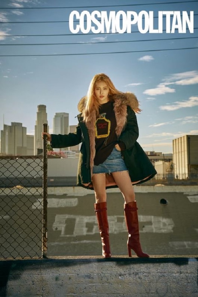 什么風格都能hold住泫雅拍攝時尚雜志的最新畫報公開