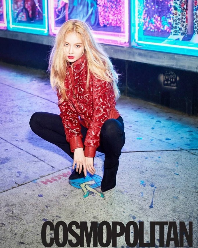 什么風格都能hold住泫雅拍攝時尚雜志的最新畫報公開