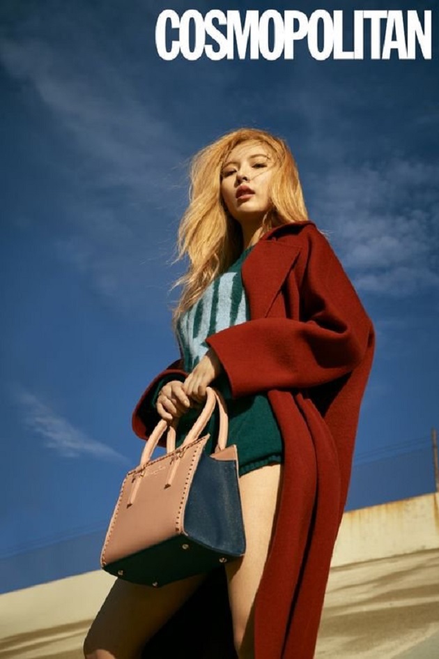 什么風格都能hold住泫雅拍攝時尚雜志的最新畫報公開